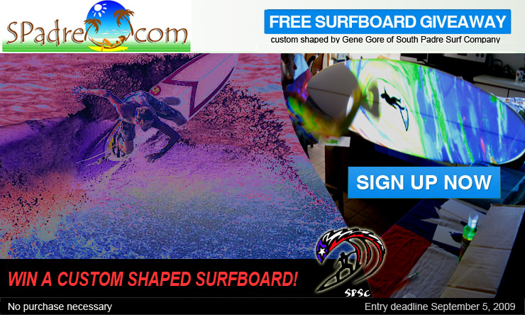 Show us your link to win a free custom surfboard!