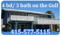 The Blue Beach House - On the Gulf Beach House