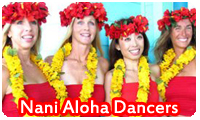 hula dancers in South Padre Island